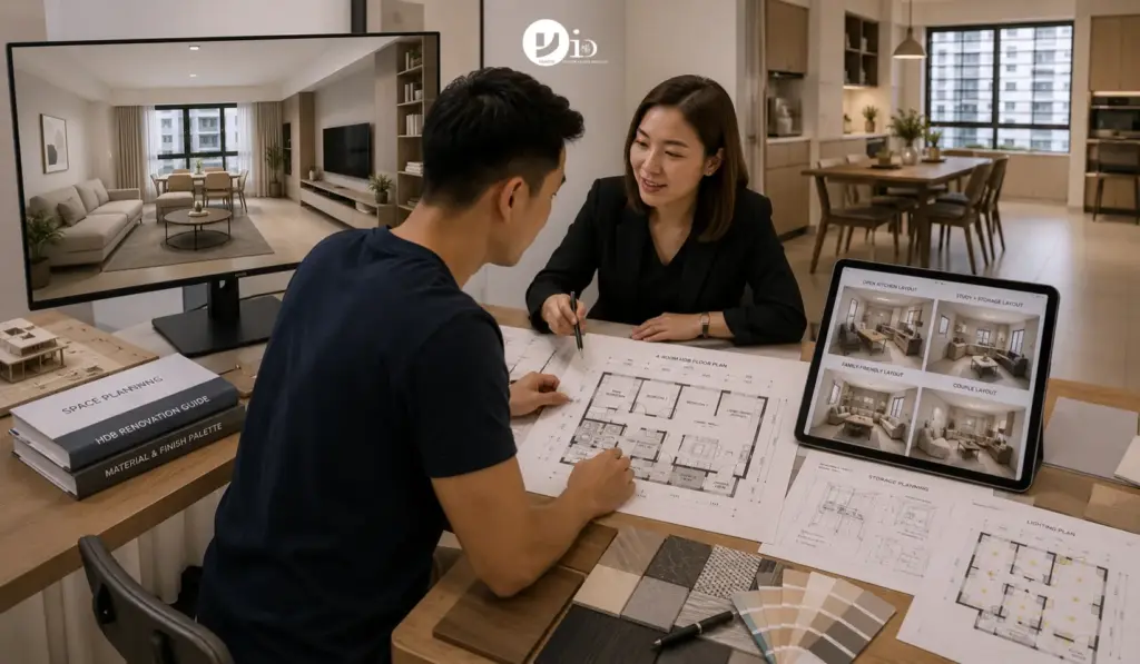 4 room hdb floor plan