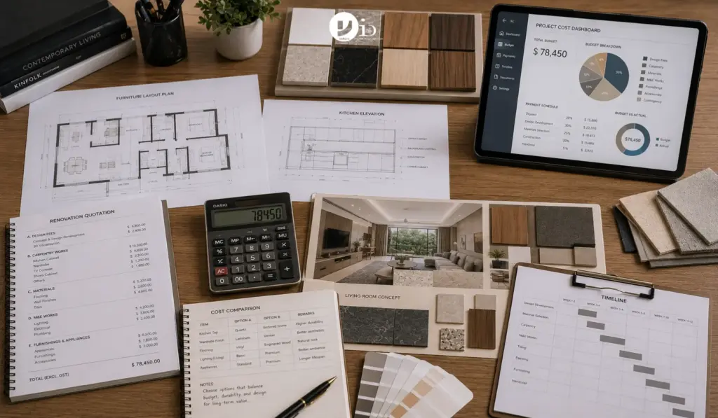 interior design cost singapore