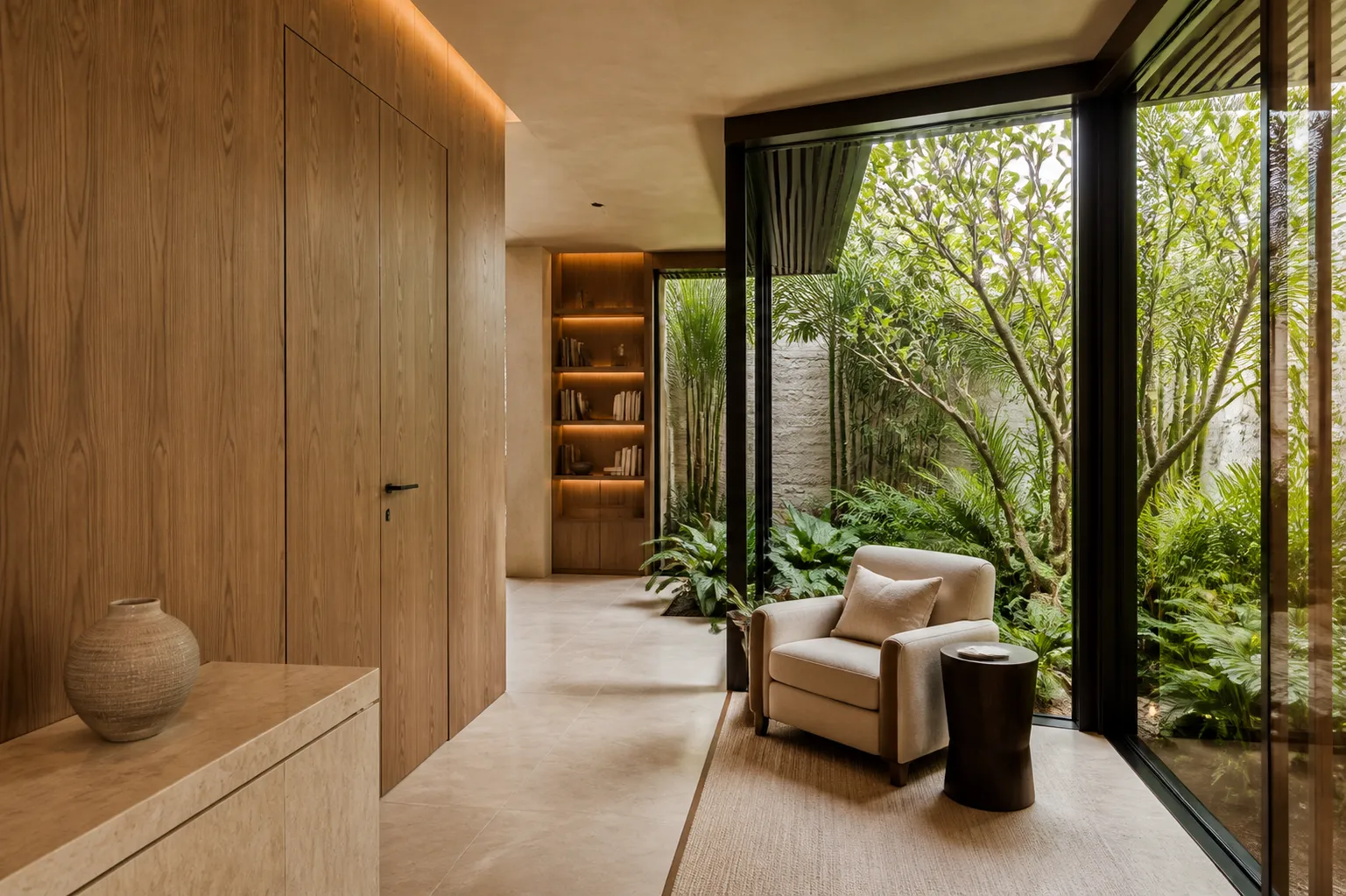 good class bungalow interior design privacy