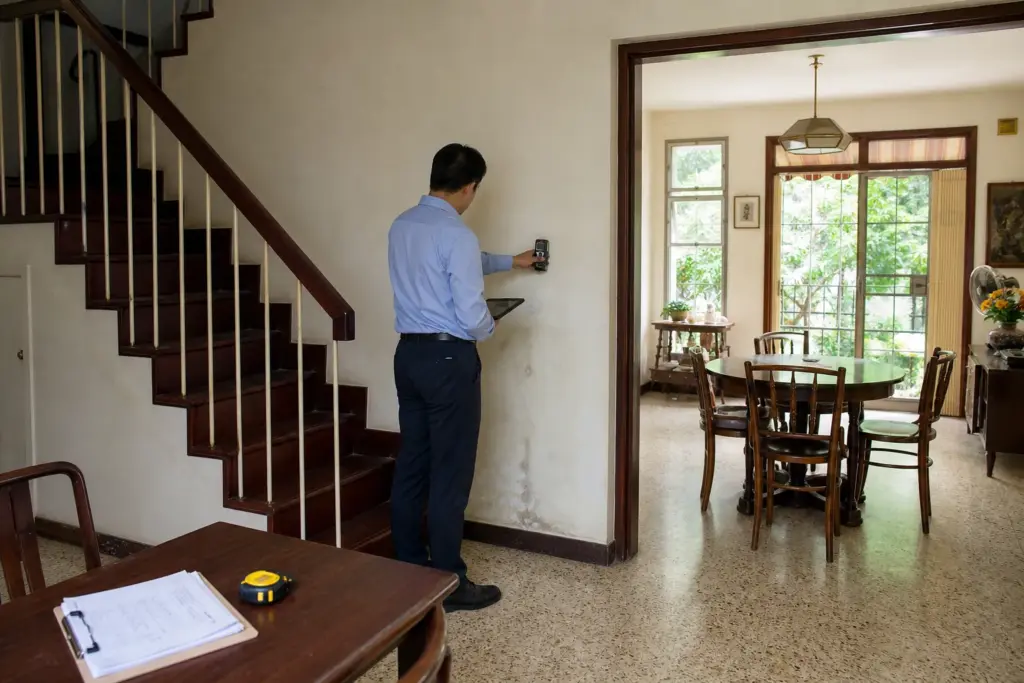 a man planning to renovating an older landed house