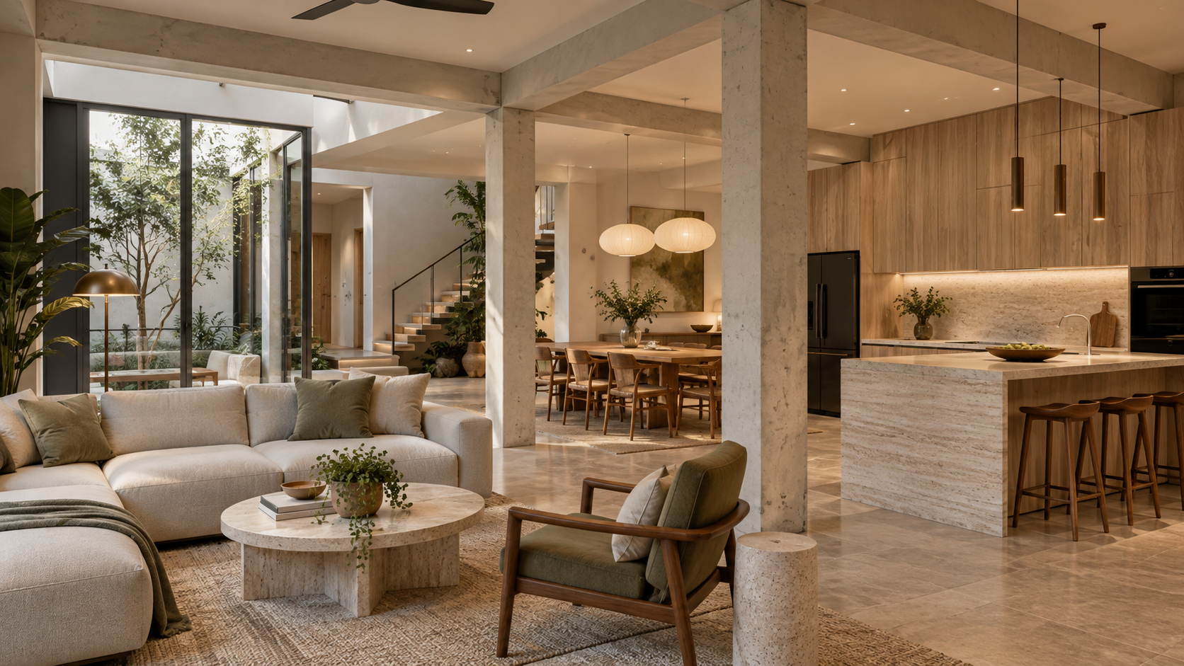 Landed house interior renovation without structural changes