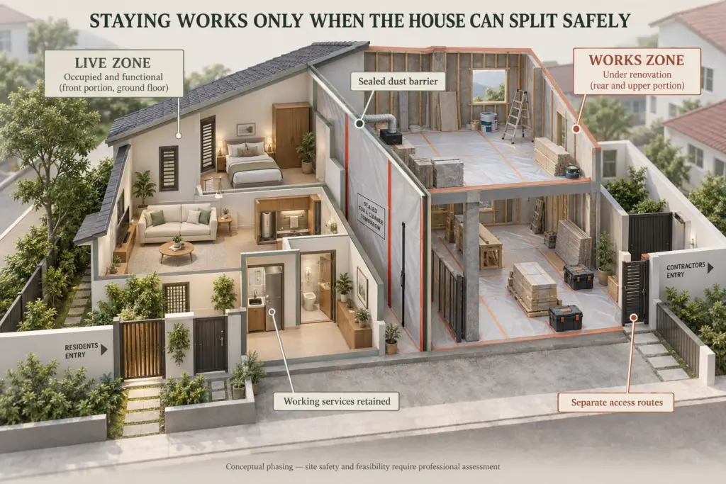 living during renovation
