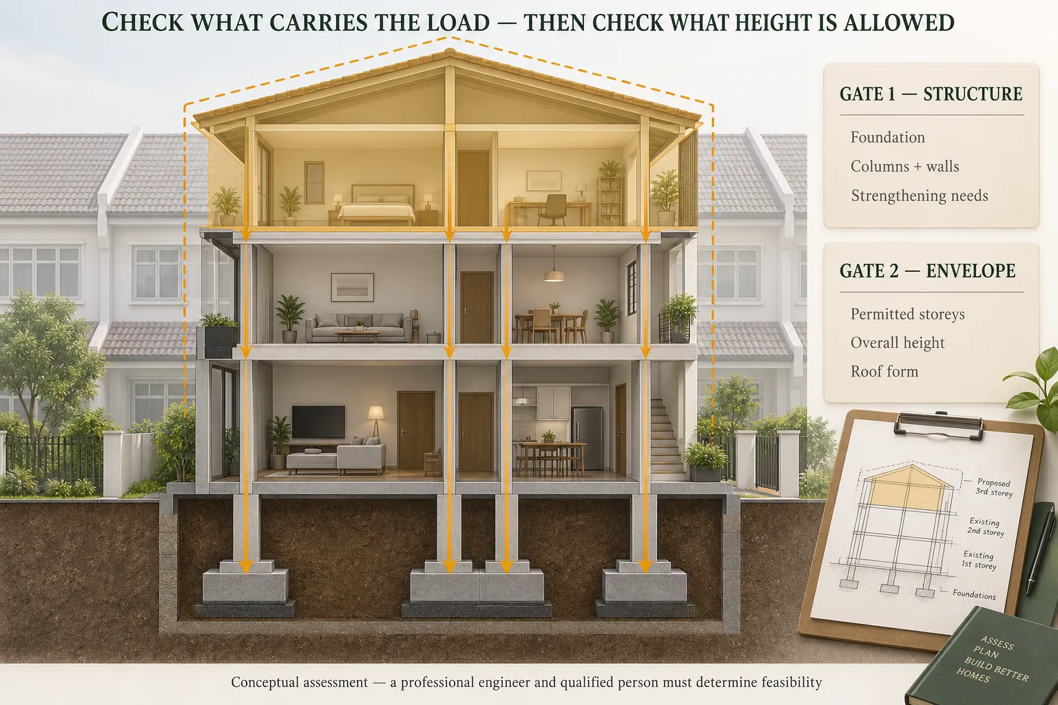 structural capacity for adding a storey 