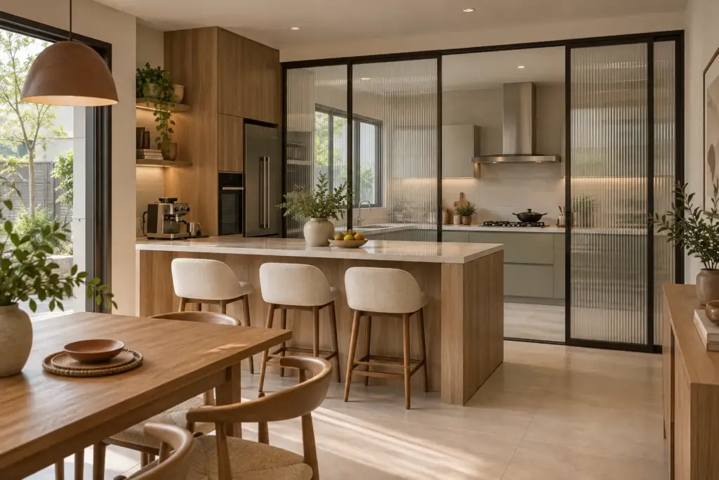 wet & dry kitchen design